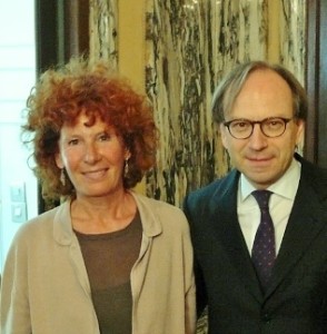 Patrizia Floder Reitter e l'Ambasciatore Sebastiani