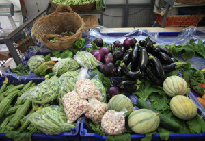 Mercato ortofrutticolo della Balduina a Roma.