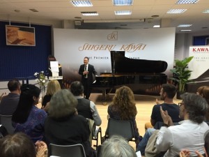 Un momento del concerto del Maestro