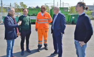 A sinistra, il presidente Serit, Massimo Mariotti